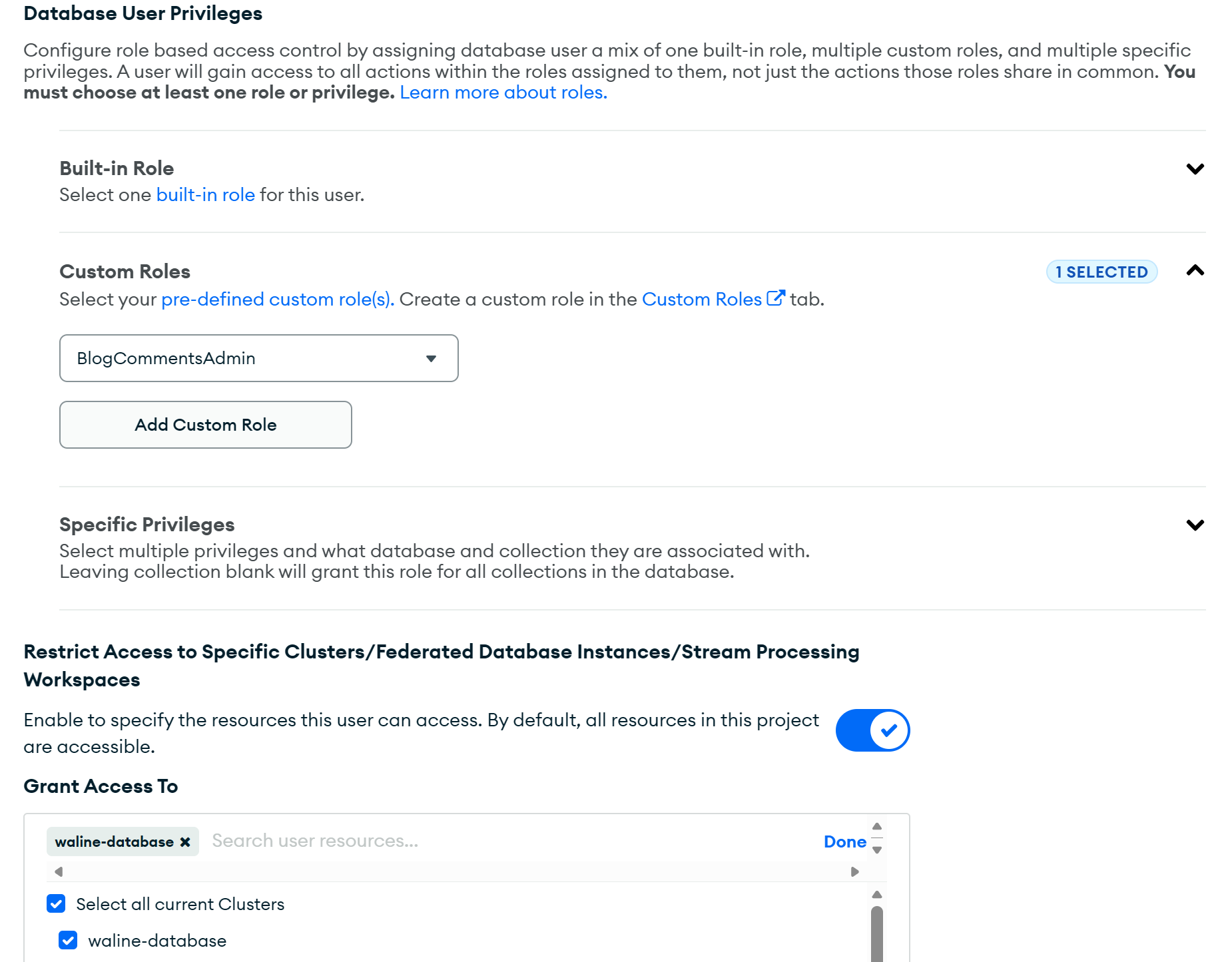 add database user-2